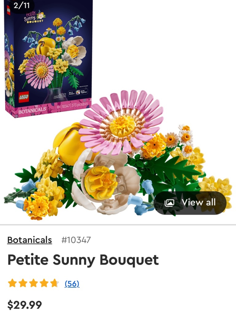 Lego Botanicals Petite Sunny Bouquet